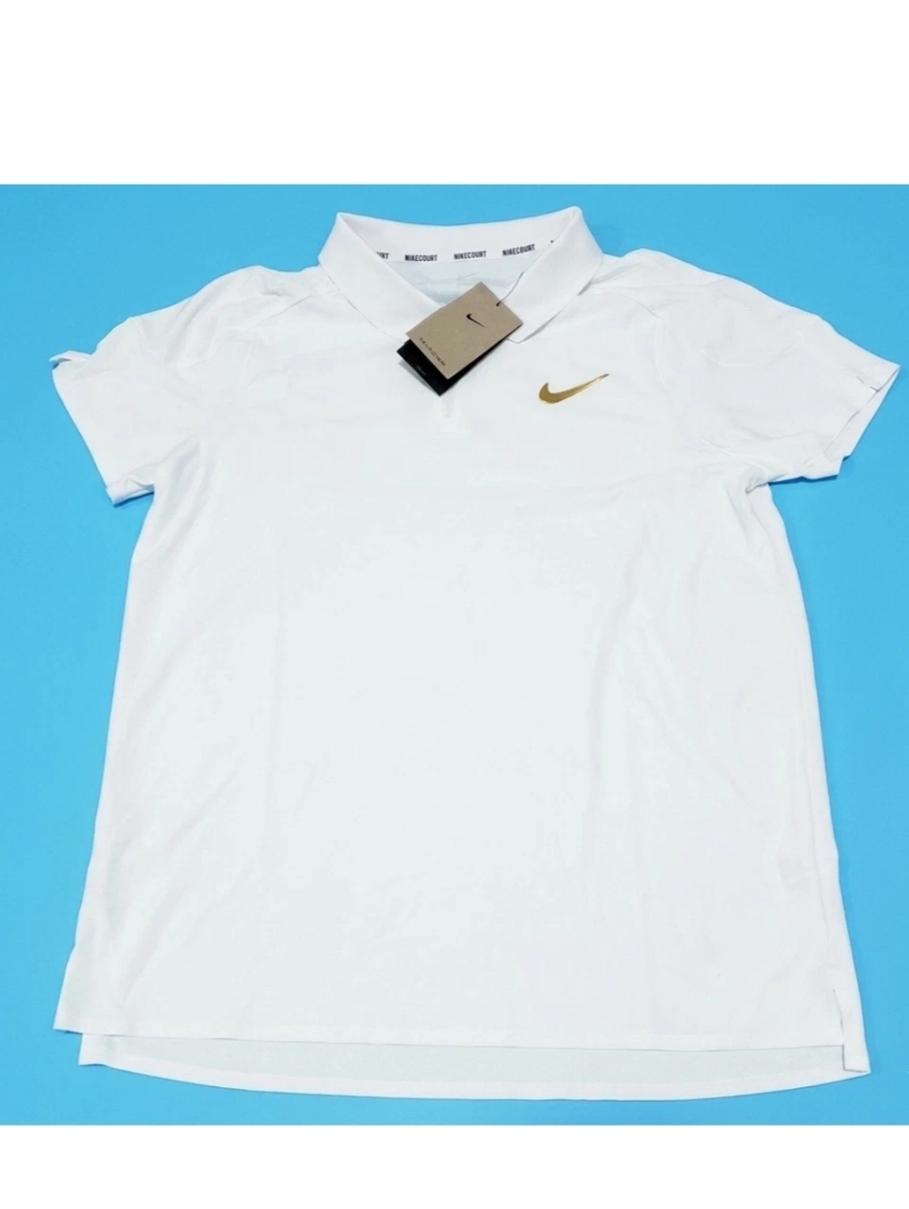 $105 Nike Court Slam Tennis Shirt Pickleball Short Sleeve